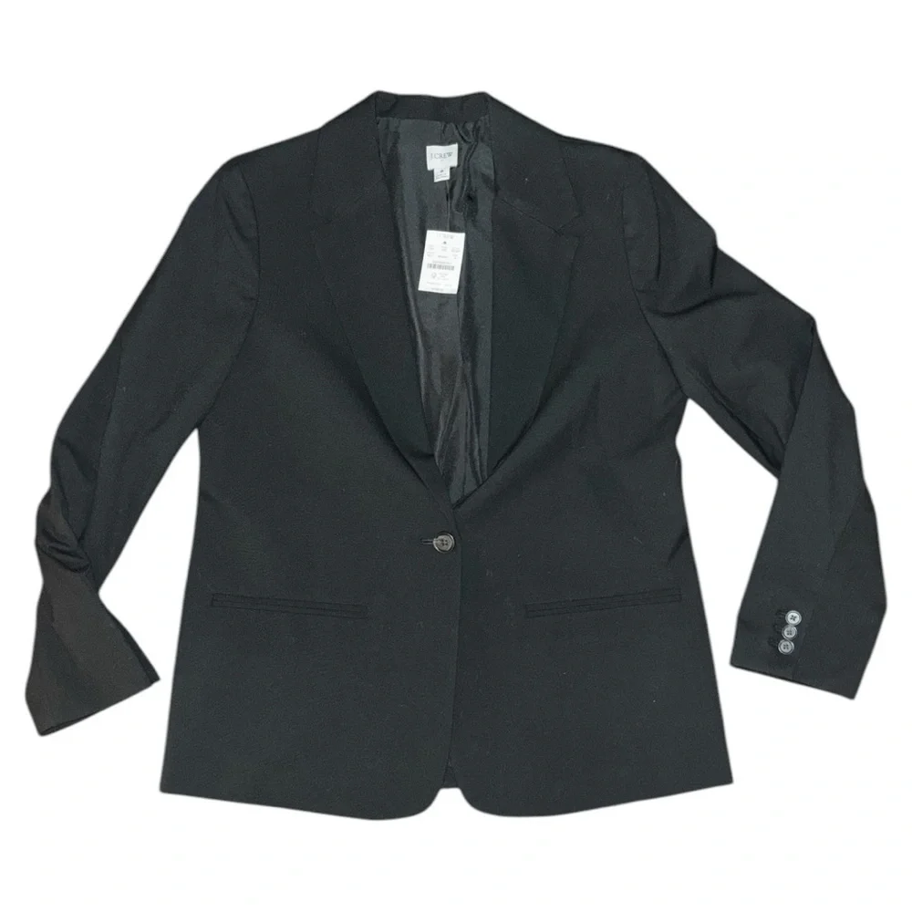 J. Crew Black One-button Blazer